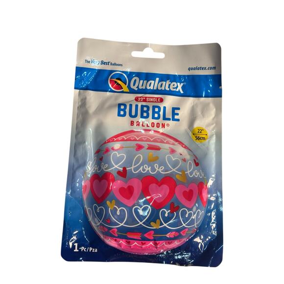 Valentine’s Day Balloon Set – Anagram AirLoonz Hearts & Bubble Balloons – 3 Pack - Picture 4 of 12